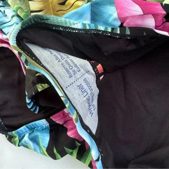 Swim Solutions Tummy-Control Off The Shoulder One Piece Swimsuit Size 12 NWT - Picture 8 of 12